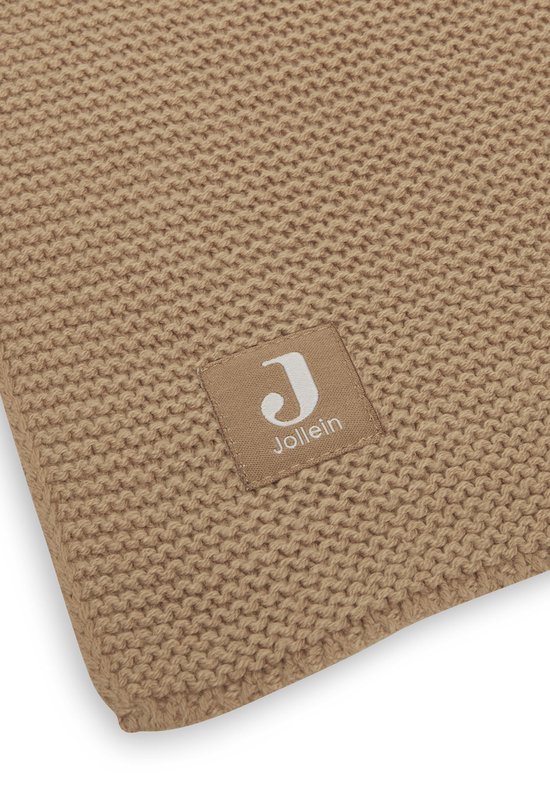 Wiegdeken 75x100cm Basic Knit - Biscuit - afbeelding 7