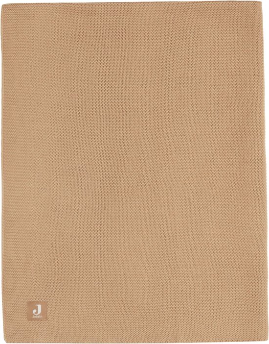 Ledikantdeken 100x150cm Basic Knit - Biscuit
