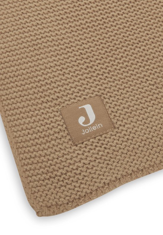 Ledikantdeken 100x150cm Basic Knit - Biscuit - afbeelding 6