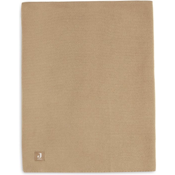 Jollein Wiegdeken 75x100cm Basic Knit - Biscuit/Fleece