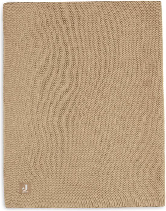 Wiegdeken 75x100cm Basic Knit - Biscuit/Fleece