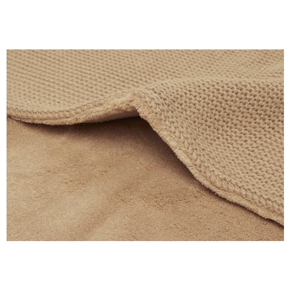 Jollein Baby Deken Ledikant 100x150cm Basic Knit - Biscu