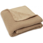Ledikantdeken 100x150cm Basic Knit - Biscuit/Fleece