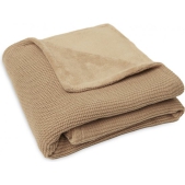 Jollein Ledikantdeken 100x150cm Basic Knit - Biscuit