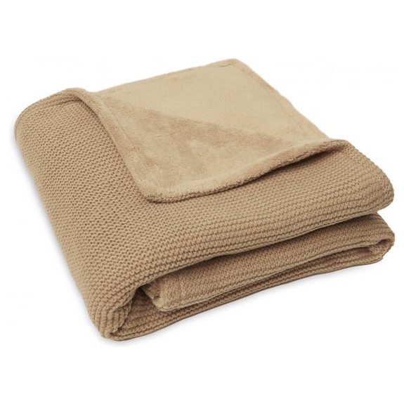 Jollein Ledikantdeken 100x150cm Basic Knit - Biscuit