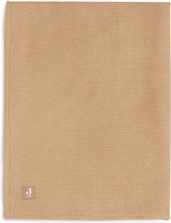 Ledikantdeken 100x150cm Basic Knit - Biscuit/Fleece - afbeelding 6