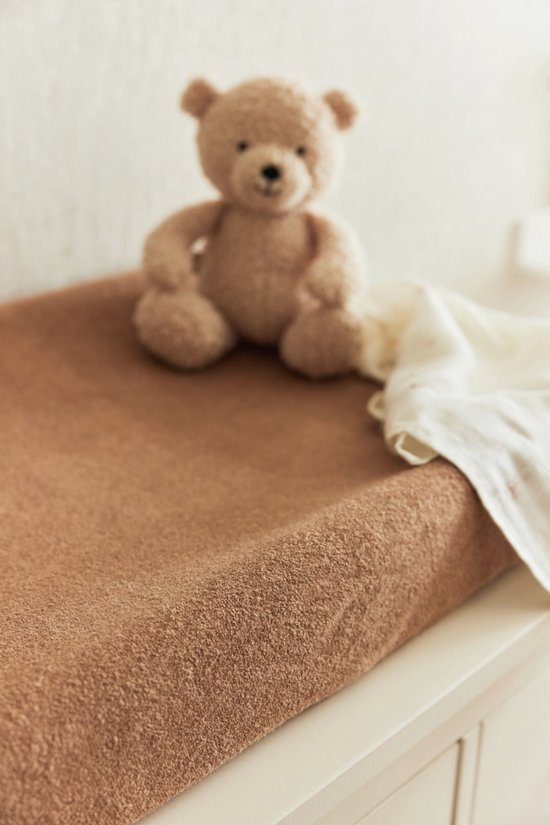 Aankleedkussenhoes Badstof 50x70cm - Caramel/Biscuit - afbeelding 5