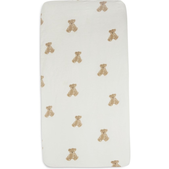 Jollein Baby Hoeslaken Jersey 40/50x80/90cm - Teddy Bear