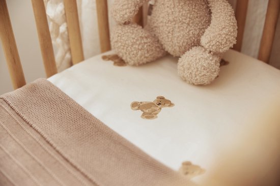 Wieg Hoeslaken Jersey 40/50x80/90cm - Teddy Bear - afbeelding 9