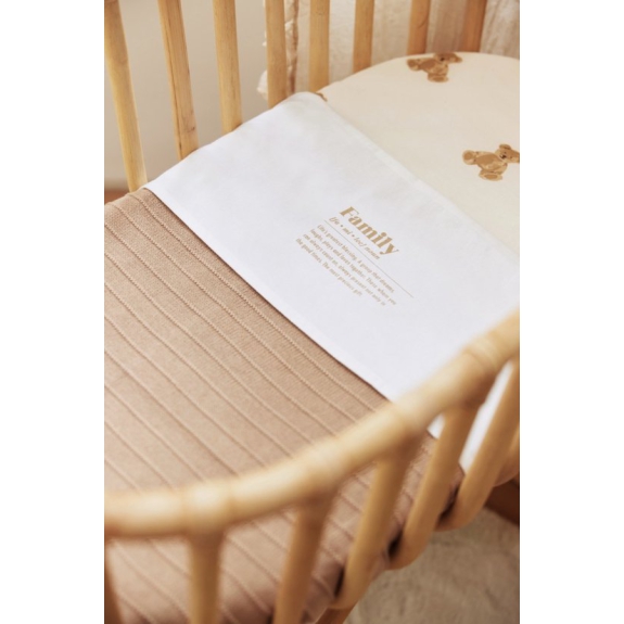 Jollein Baby Hoeslaken Jersey 40/50x80/90cm - Teddy Bear