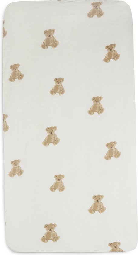 Ledikant Hoeslaken Jersey 60x120cm - Teddy Bear - afbeelding 6