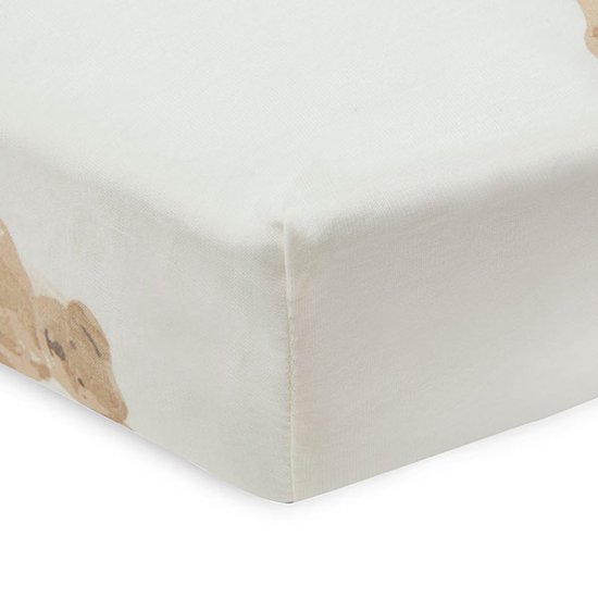 Ledikant Hoeslaken Jersey 60x120cm - Teddy Bear - afbeelding 2