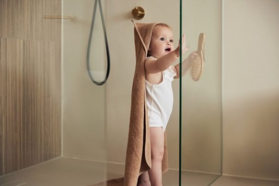 Jollein Badcape Badstof 75x75cm - Biscuit