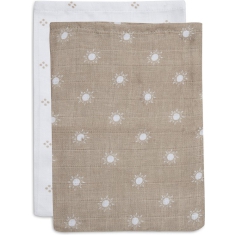 Jollein Baby Washandje Hydrofiel Pointelle & Sun Biscuit