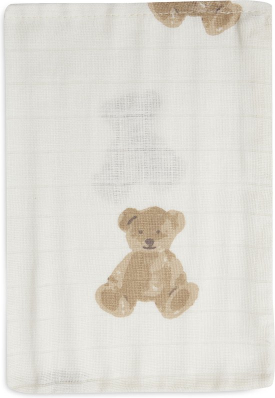 Washandje Hydrofiel Teddy Bear - 3 Stuks - afbeelding 3