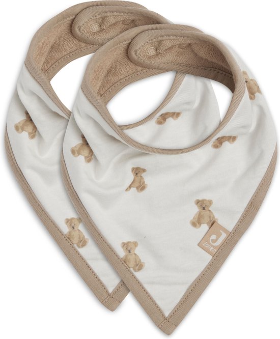 Slab Bandana Teddy Bear - 2 Stuks - GOTS