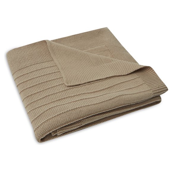Jollein Wiegdeken Pure Knit - Biscuit - GOTS