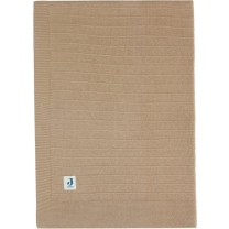 Jollein Ledikantdeken Pure Knit - Biscuit - GOTS