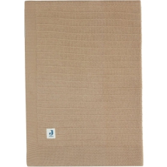 Jollein Ledikantdeken Pure Knit - Biscuit - GOTS