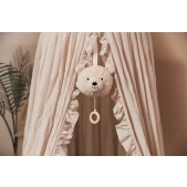 Jollein Baby Sluier Vintage Ruffle 155cm - Nougat