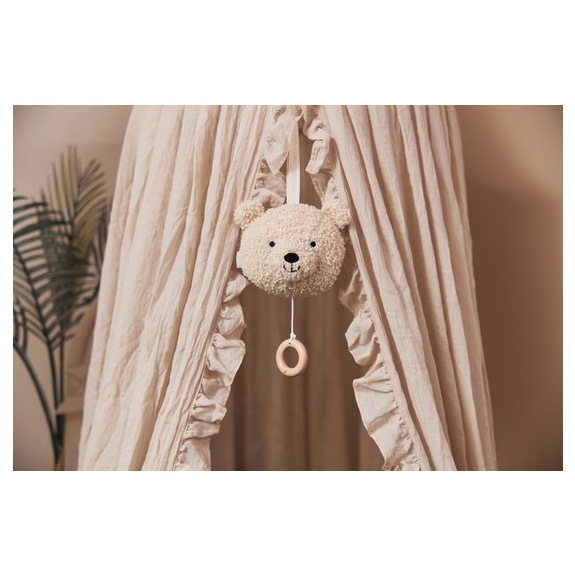 Jollein Baby Sluier Vintage Ruffle 155cm - Nougat