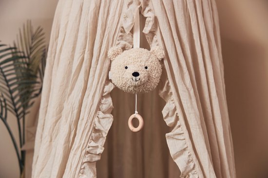 Baby Sluier Vintage Ruffle 155cm - Nougat - afbeelding 4