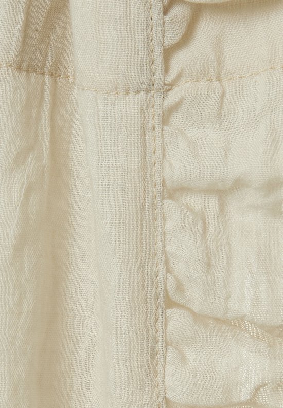 Baby Sluier Vintage Ruffle 155cm - Nougat - afbeelding 6