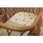 Jollein Baby Laken Wieg 75x100cm - Rosehip