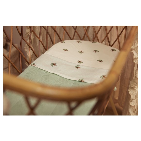 Jollein Baby Laken Wieg 75x100cm - Rosehip