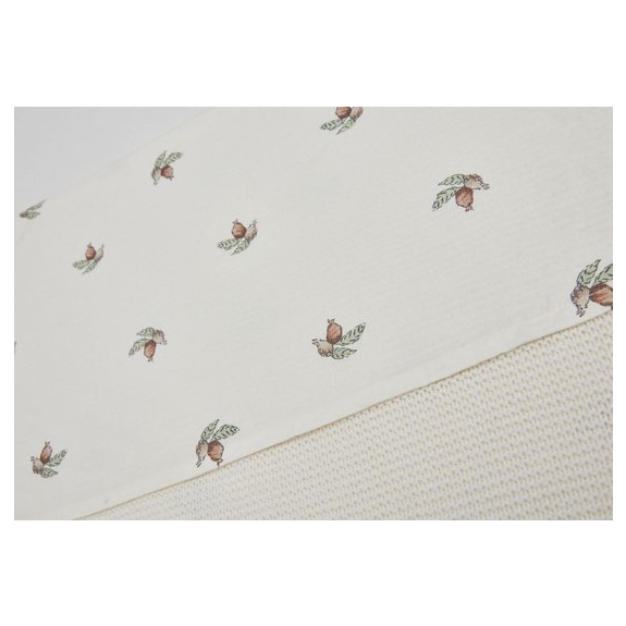 Jollein Baby Laken Wieg 75x100cm - Rosehip