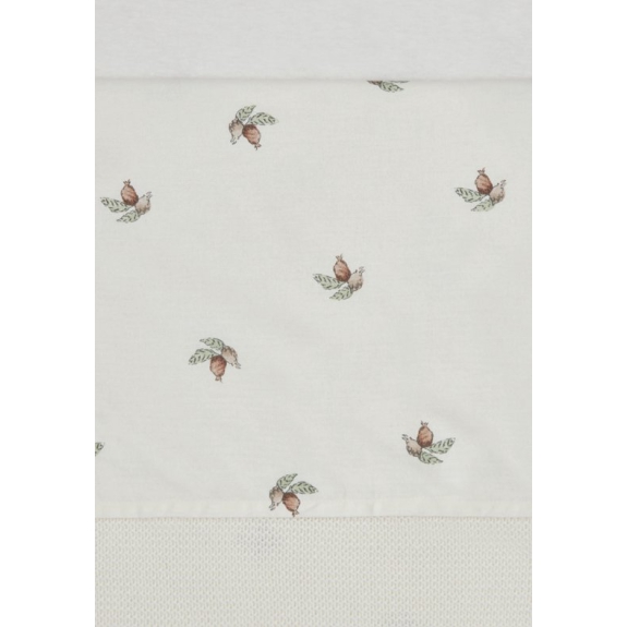 Jollein Baby Laken Wieg 75x100cm - Rosehip