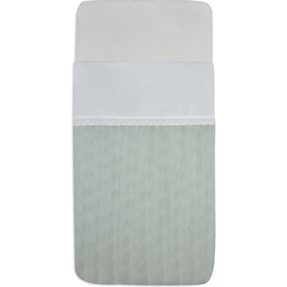 Jollein Baby Laken Wieg 75x100cm Lace - Ivory