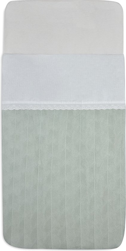 Wieglaken 75x100cm Lace - Ivory - afbeelding 3