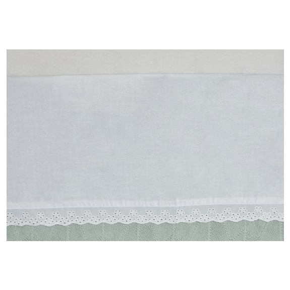 Jollein Baby Laken Wieg 75x100cm Lace - Ivory