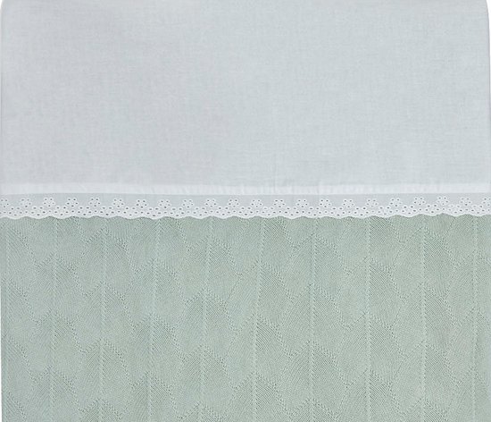 Wieglaken 75x100cm Lace - Ivory - afbeelding 4