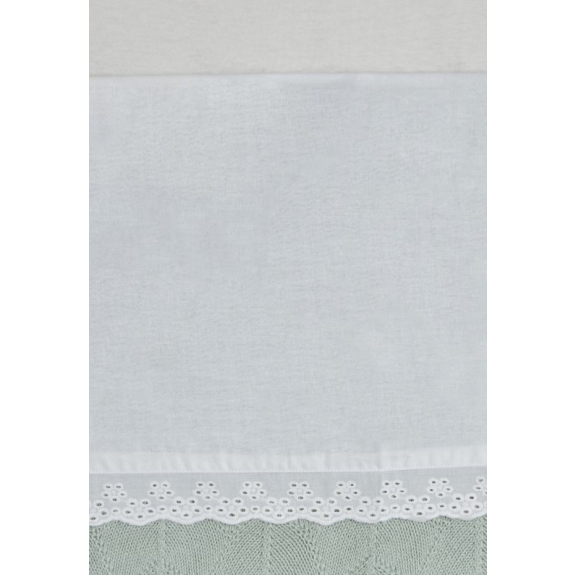 Jollein Baby Laken Wieg 75x100cm Lace - Ivory
