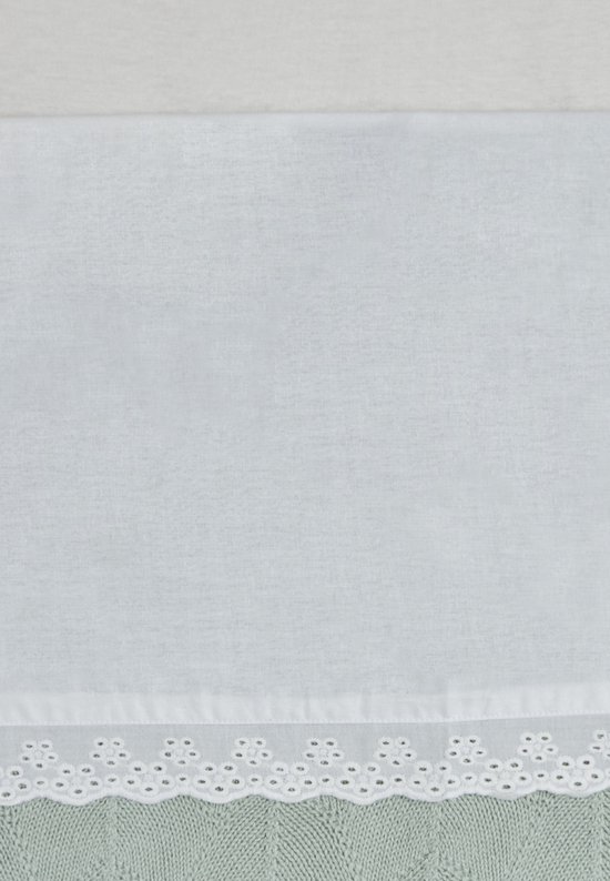 Wieglaken 75x100cm Lace - Ivory - afbeelding 2