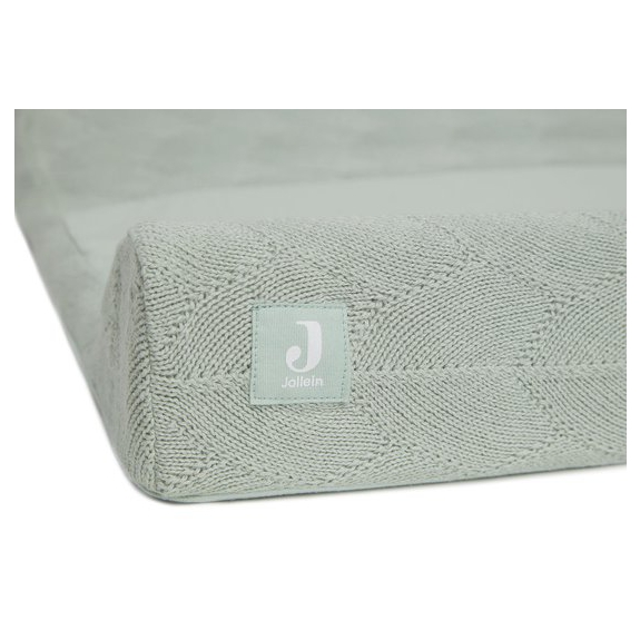 Jollein Aankleedkussenhoes 50x70cm Shell Knit - Sea Foam