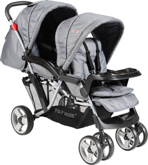 Topmark - Duo Tandem Kinderwagen - Grijs