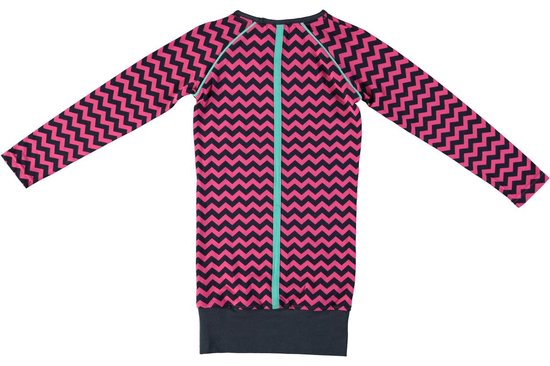 Meisjes Jurk - fuchsia - Maat 86/92 - afbeelding 2