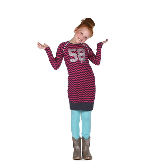 B. Nosy Meisjes Jurk - fuchsia - Maat 86/92