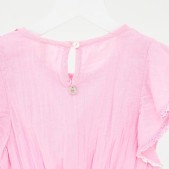 Mim-Pi Meisjes Jurk - Roze - Maat 122