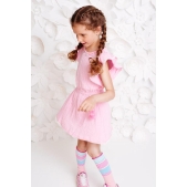 Mim-Pi Meisjes Jurk - Roze - Maat 122