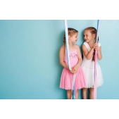 Mim-Pi Meisjes Jurk Flamingo - Roze - Maat 110