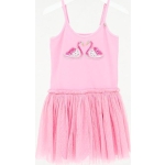 Meisjes Jurk Flamingo - Roze - Maat 110