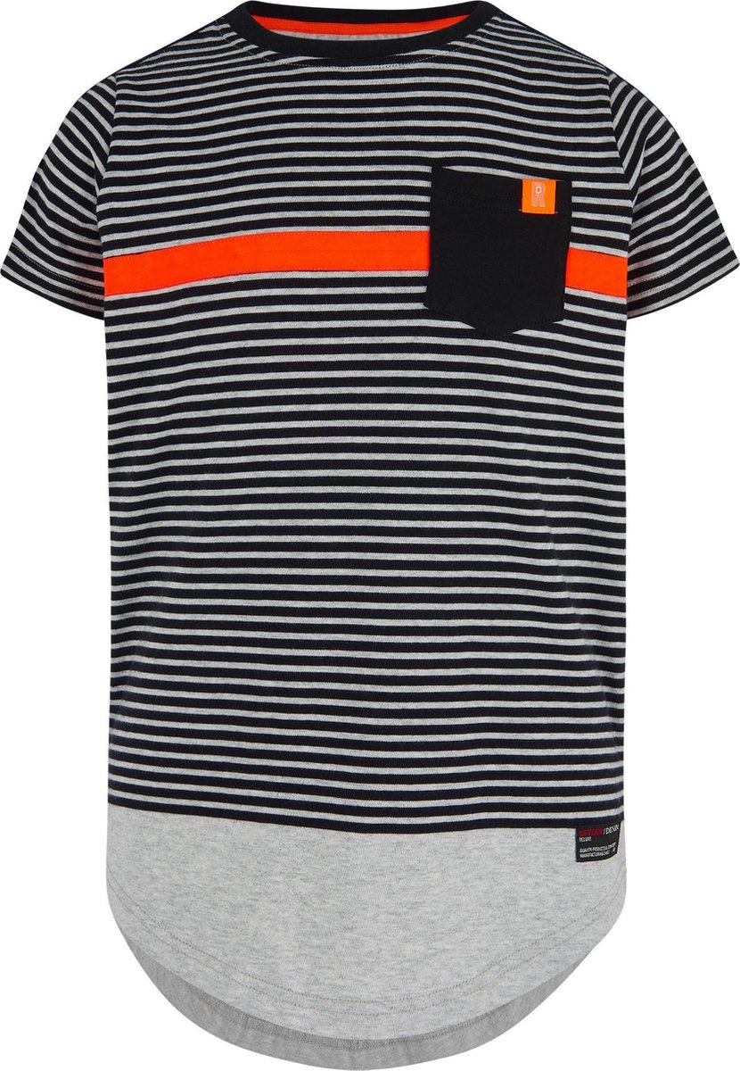 T-shirt - Light Grey Melange - Maat 146/152