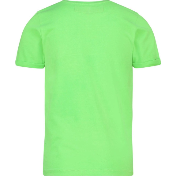 Vingino Shirt Hangu Neon Groen - Maat 140