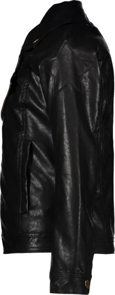 Like FLO Meisjes imi leer biker jasje - zwart - Maat 152