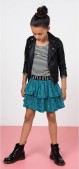 Like FLO Meisjes imi leer biker jasje - zwart - Maat 152
