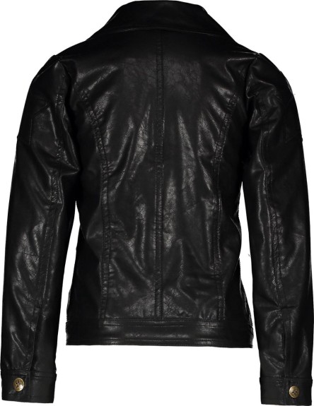 Like FLO Meisjes imi leer biker jasje - zwart - Maat 152